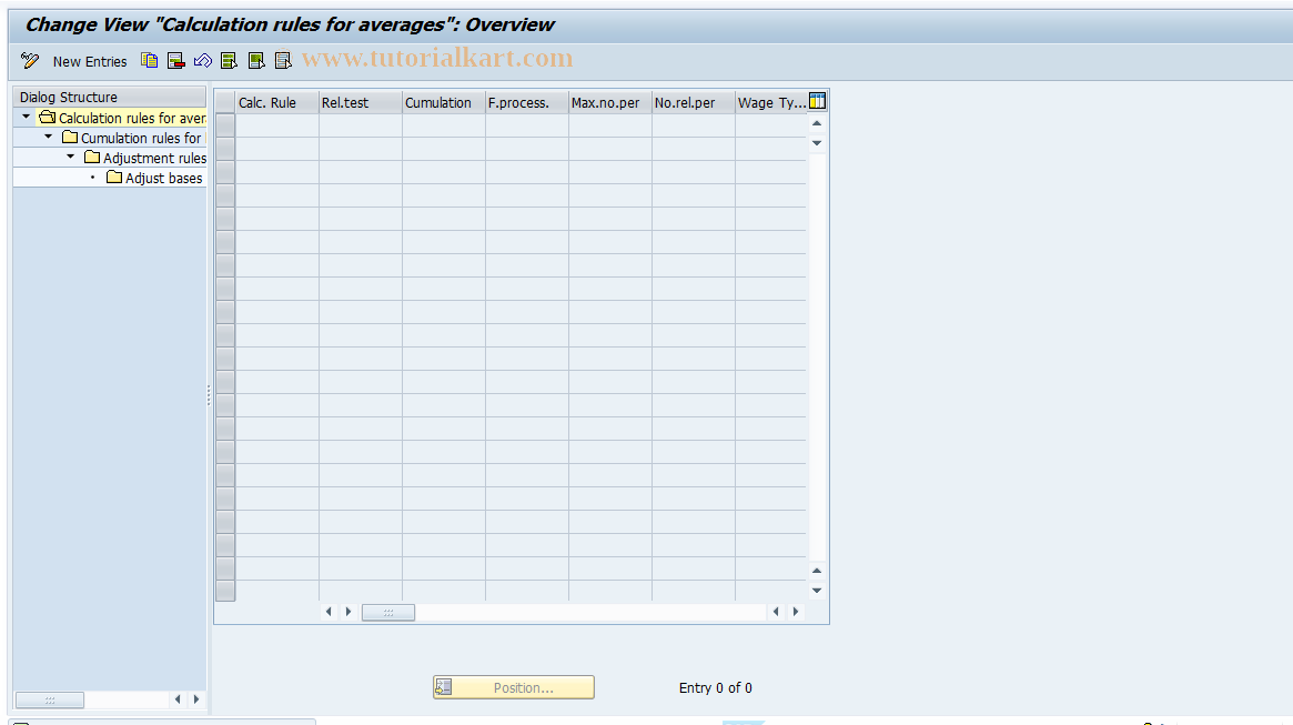 SAP TCode S_AHR_61005151 - IMG-Aktivität: OHANZAV511A