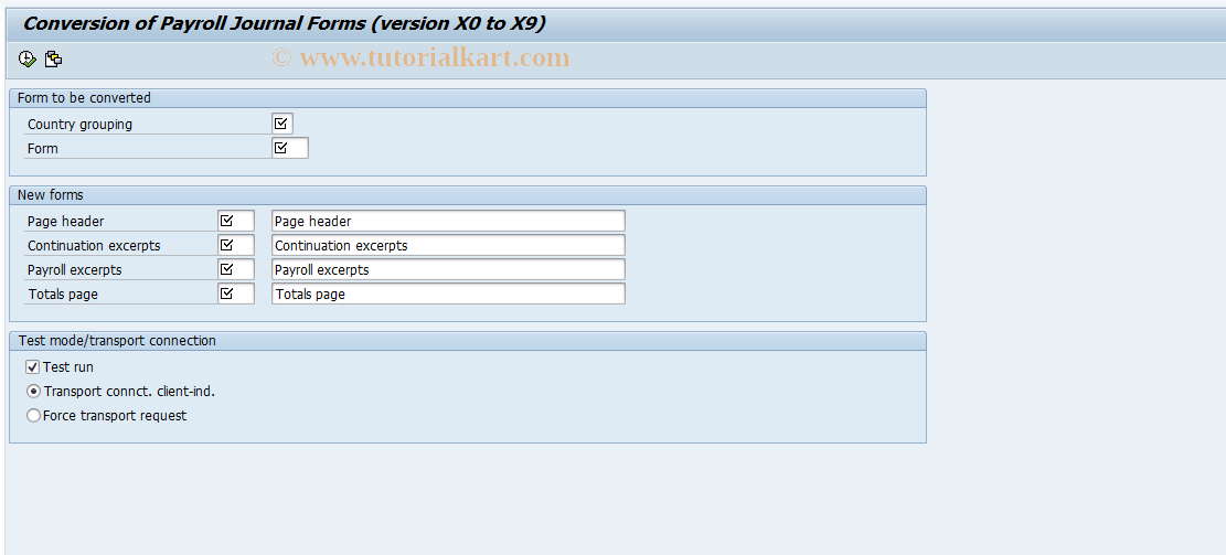 SAP TCode S_AHR_61005161 - IMG Activity: OHADAU601