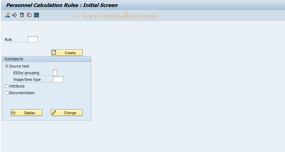 SAP TCode S_AHR_61005163 - IMG-Aktivität: OHAVCARO