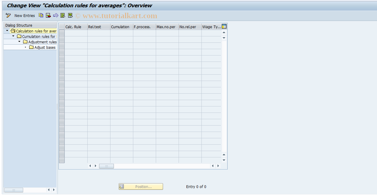 SAP TCode S_AHR_61005169 - IMG Activity: OHAM_AV511B