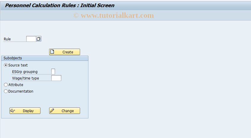 SAP TCode S_AHR_61005181 - IMG activity: OHAEAB010