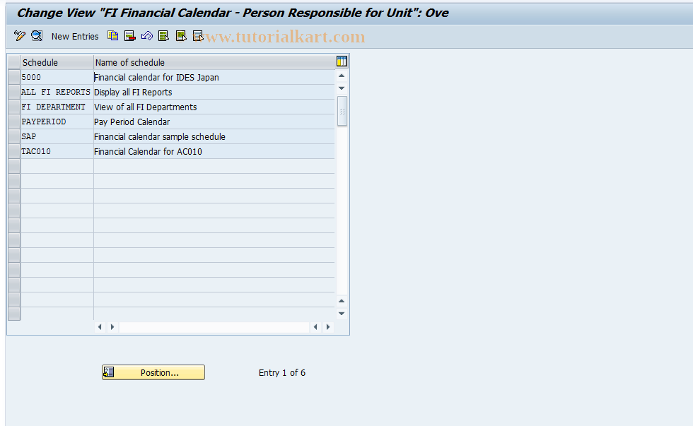 SAP TCode S_AHR_61005187 - IMG-Aktivität: OHAVPAY002