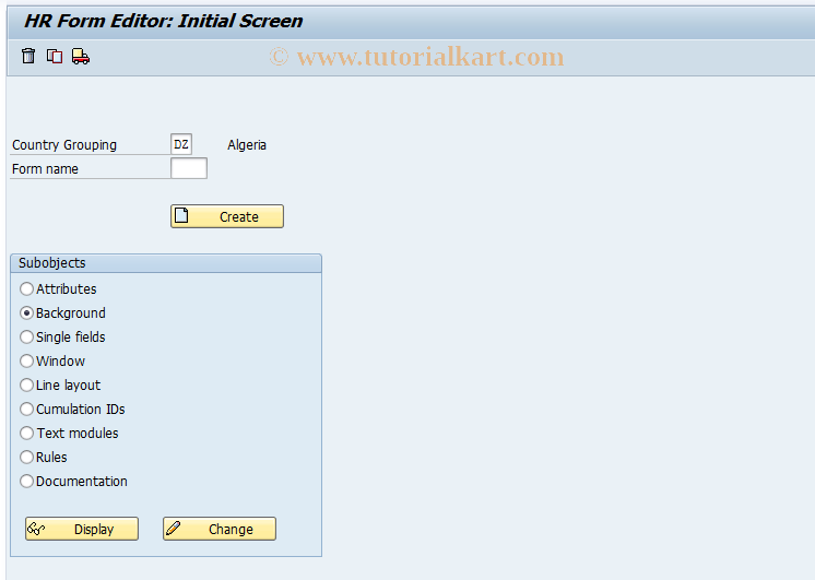 SAP TCode S_AHR_61005189 - IMG-Aktivität: SIMG_OHAL515