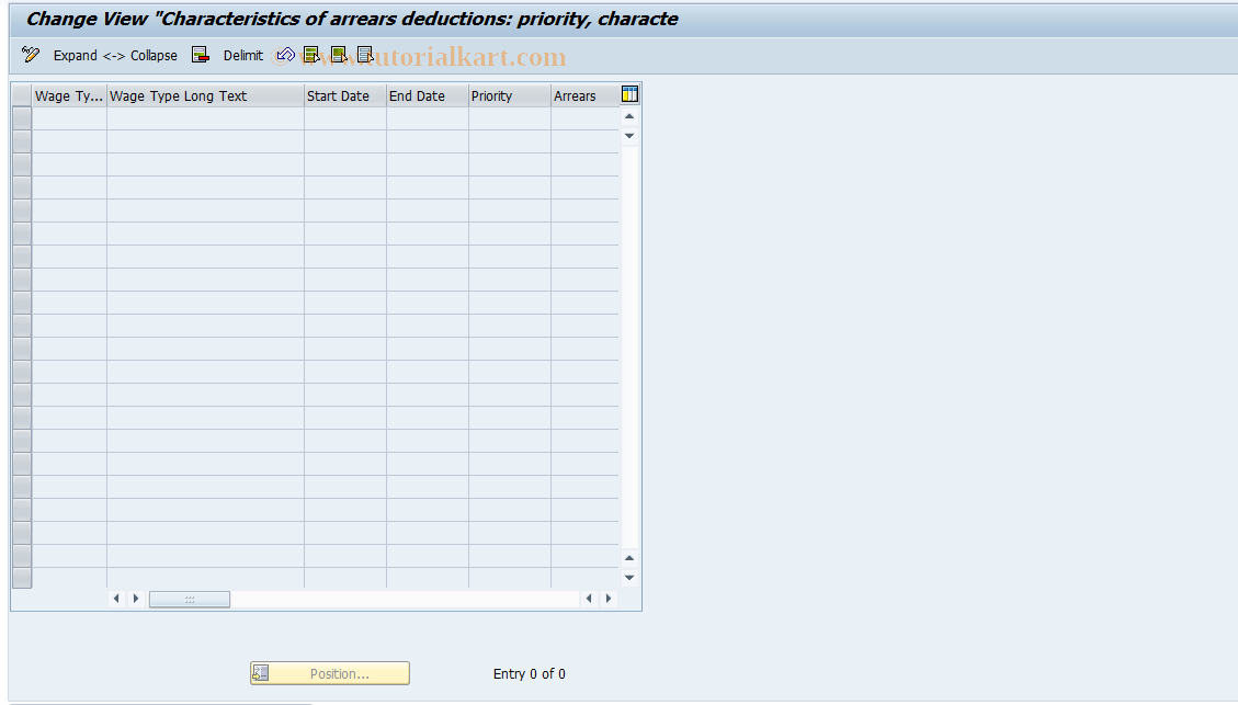 SAP TCode S_AHR_61005192 - IMG-Aktivität: OHANZDE1041