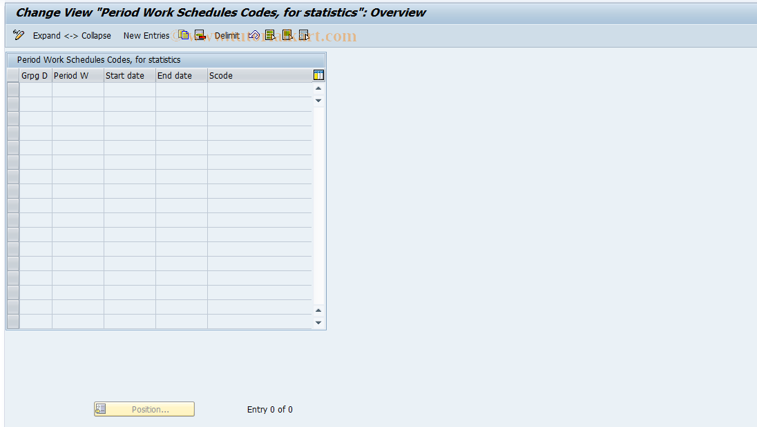 SAP TCode S_AHR_61005195 - IMG-Aktivität: OHAVSSBSHIFT