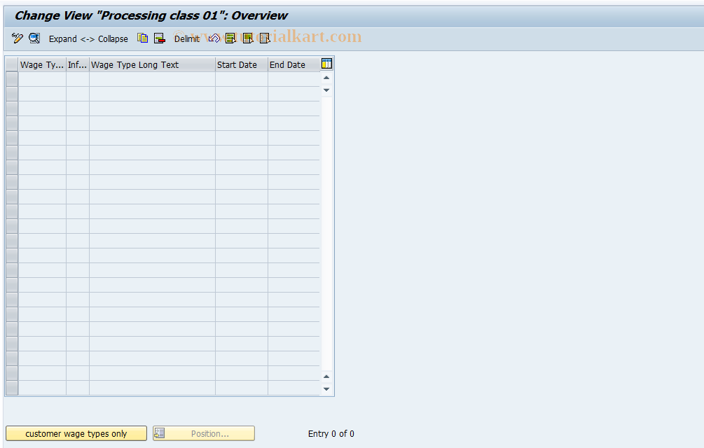 SAP TCode S_AHR_61005207 - IMG activity: OHAEBW006