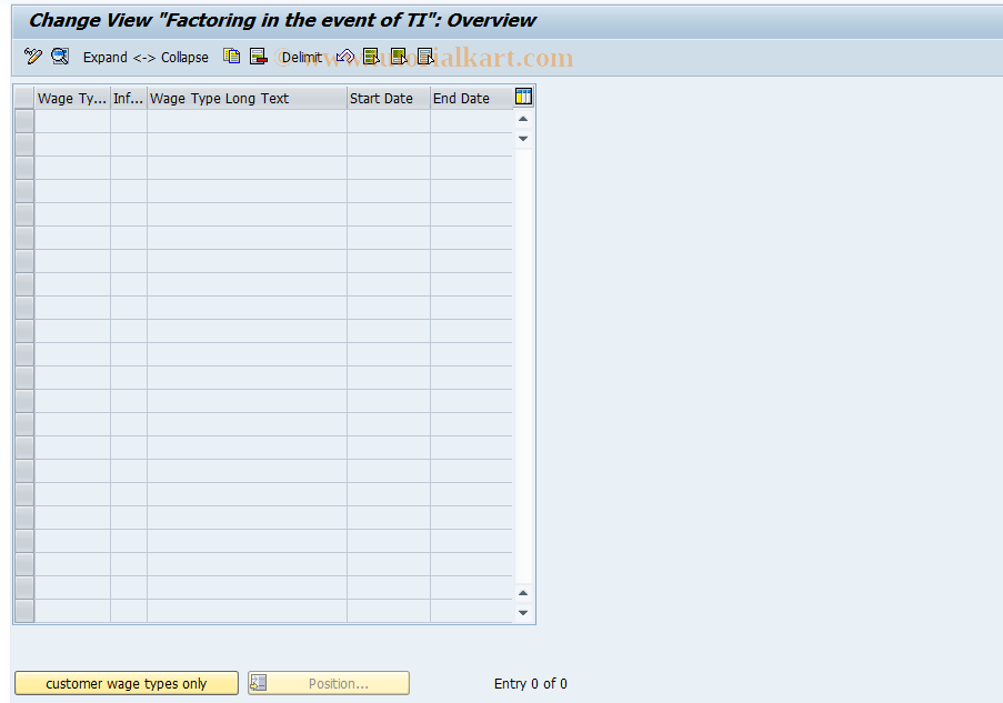 SAP TCode S_AHR_61005243 - IMG activity: OHAE0038