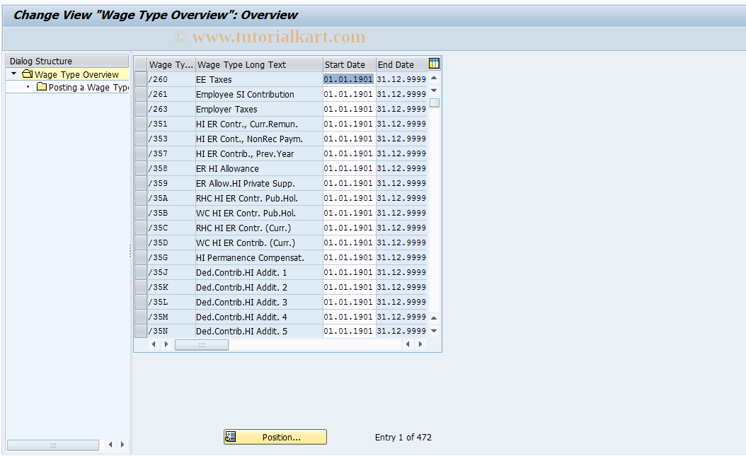 SAP TCode S_AHR_61005253 - IMG Activity: OHADRI031