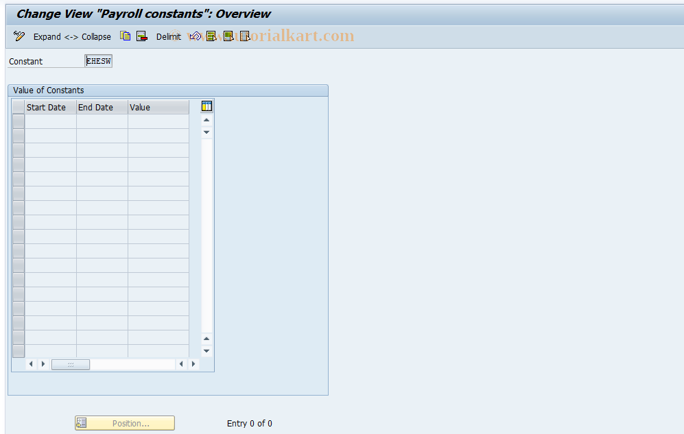 SAP TCode S_AHR_61005319 - IMG activity: OHAEBW022