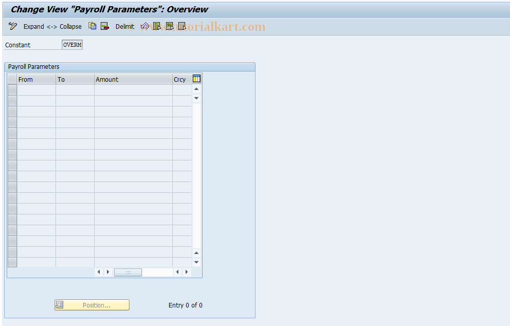 SAP TCode S_AHR_61005329 - IMG Activity: OHADOEV04