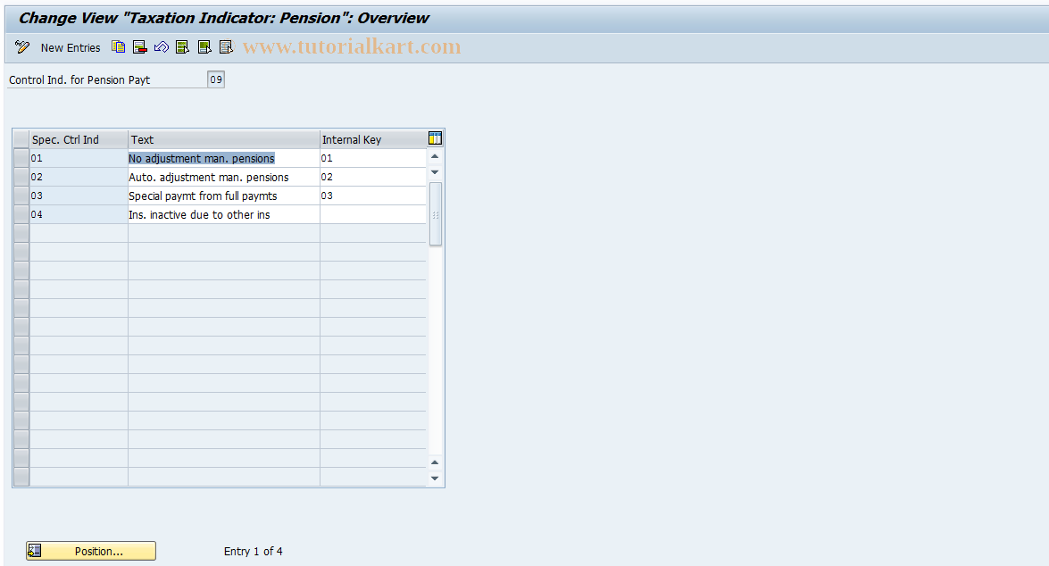 SAP TCode S_AHR_61005357 - IMG Activity: OHADOEV012