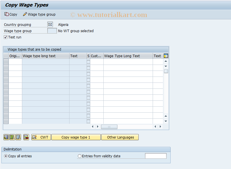 SAP TCode S_AHR_61005373 - IMG Activity: OHADOEV081