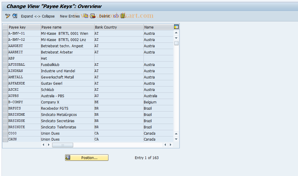 SAP TCode S_AHR_61005404 - IMG-Aktivität: OHALSC080