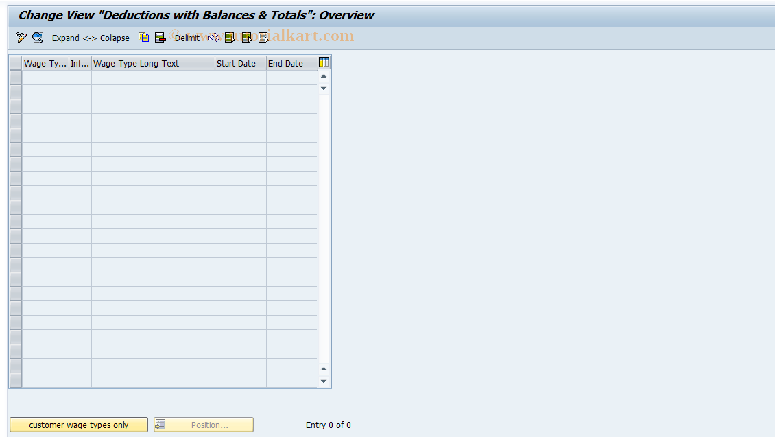 SAP TCode S_AHR_61005422 - IMG-Aktivität: OHANZDRB1016