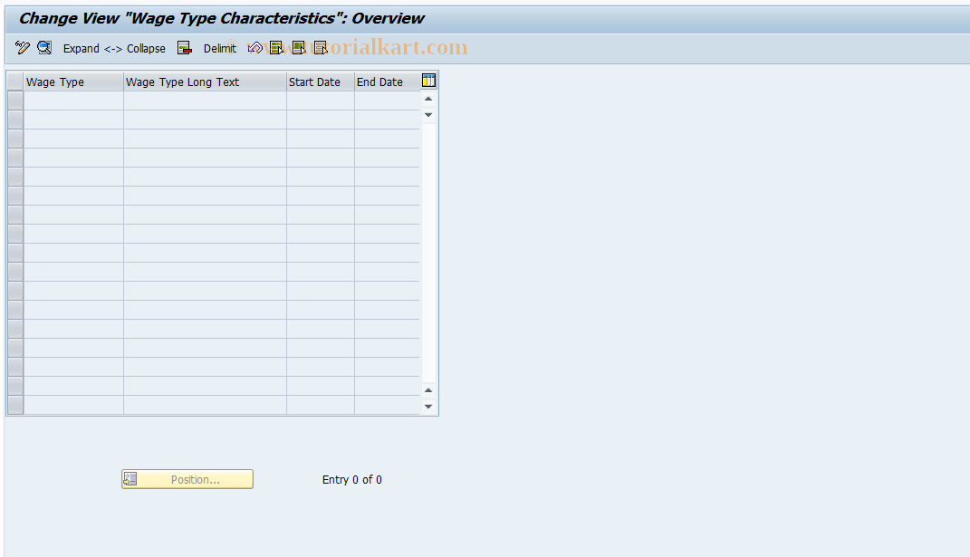 SAP TCode S_AHR_61005447 - IMG-Aktivität: OHAVUM103