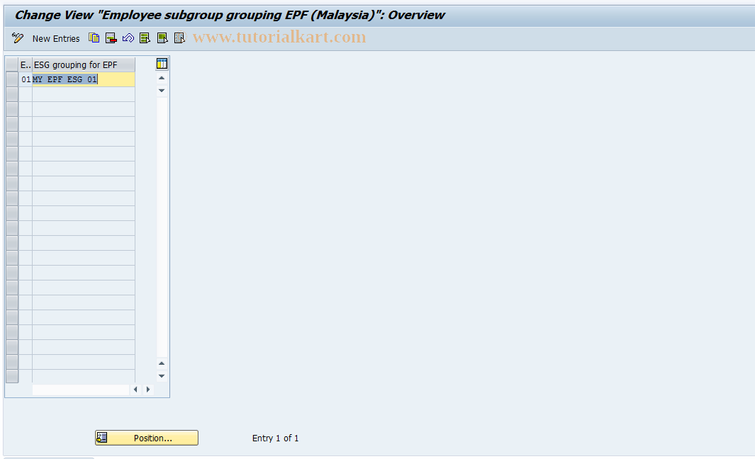 SAP TCode S_AHR_61005463 - IMG-Aktivität: OHALEP150