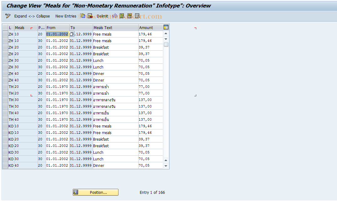 SAP TCode S_AHR_61005543 - IMG Activity: OHADT5D8F