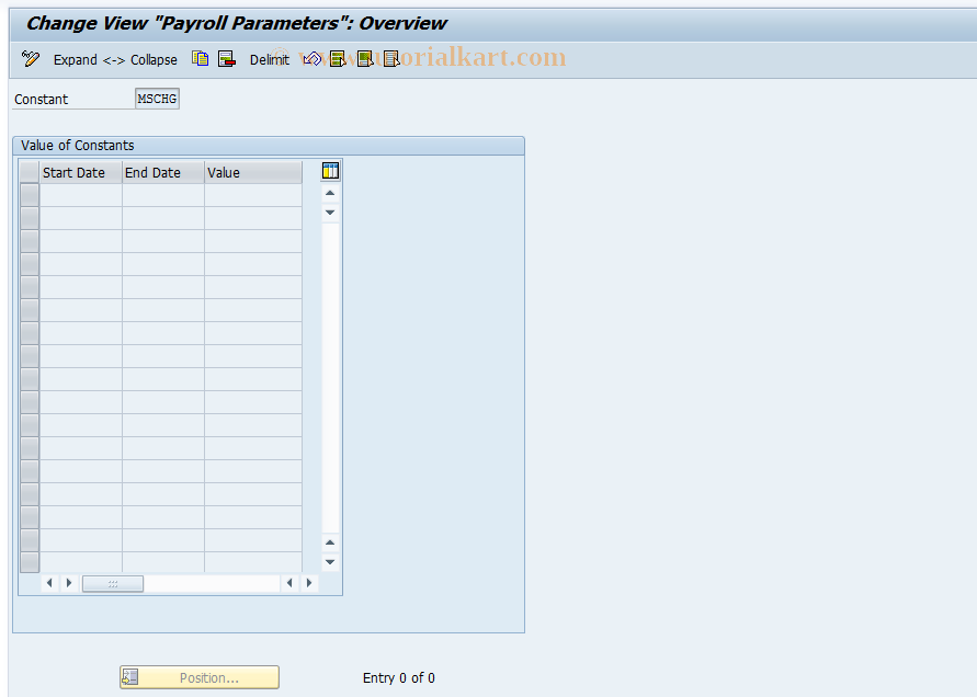 SAP TCode S_AHR_61005569 - IMG Activity: OHADOE560