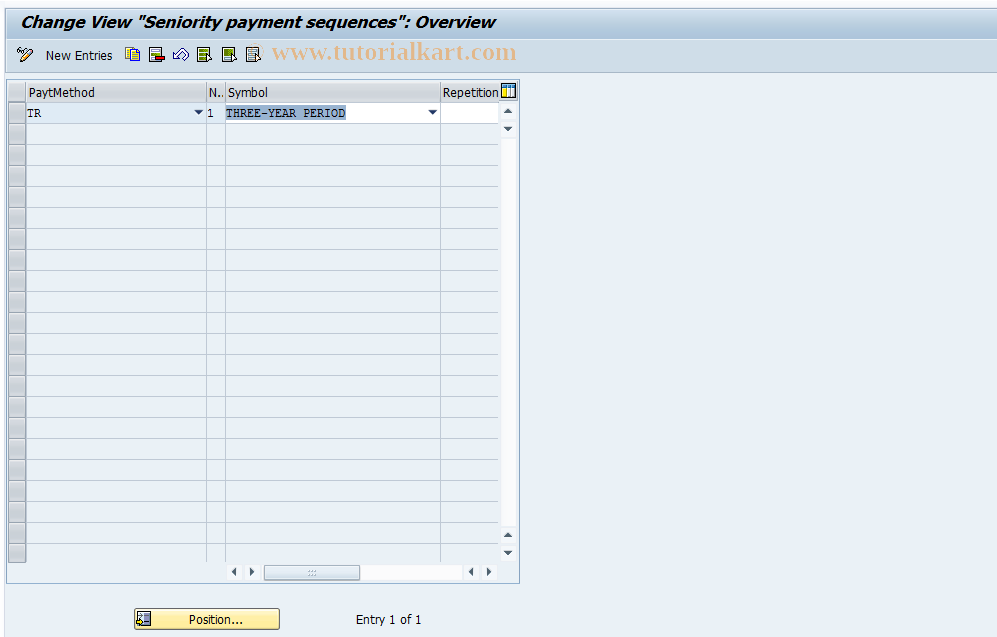 SAP TCode S_AHR_61005570 - IMG activity: OHAEAN1C