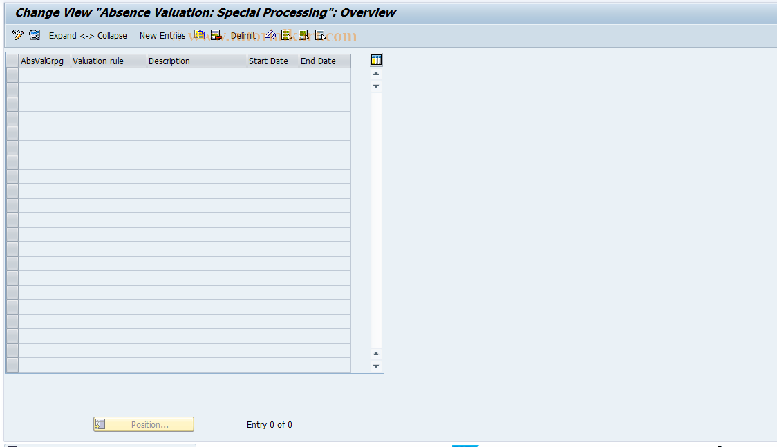 SAP TCode S_AHR_61005571 - IMG Activity: OHADOE513