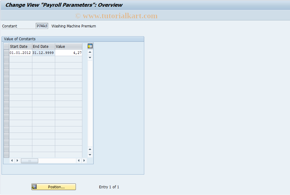 SAP TCode S_AHR_61005576 - IMG Activity: OHADT511K0