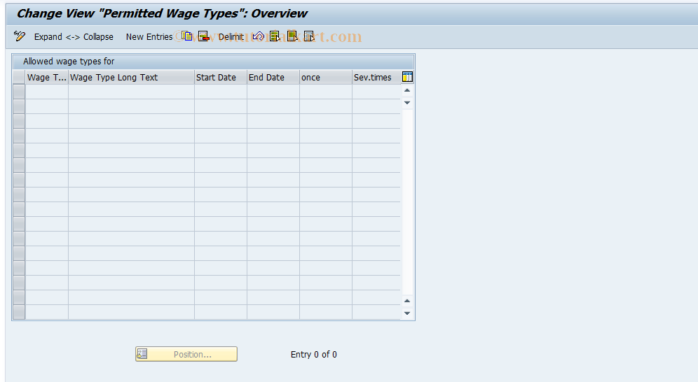 SAP TCode S_AHR_61005591 - IMG activity: OHAESZ223