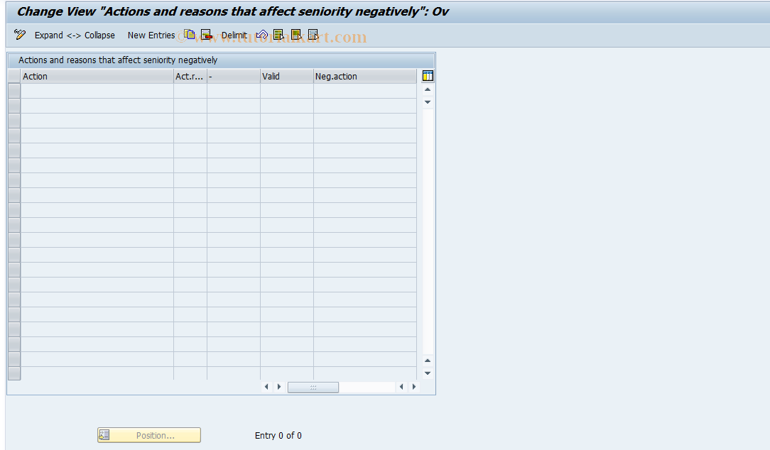 SAP TCode S_AHR_61005595 - IMG activity: OHAEAN1D