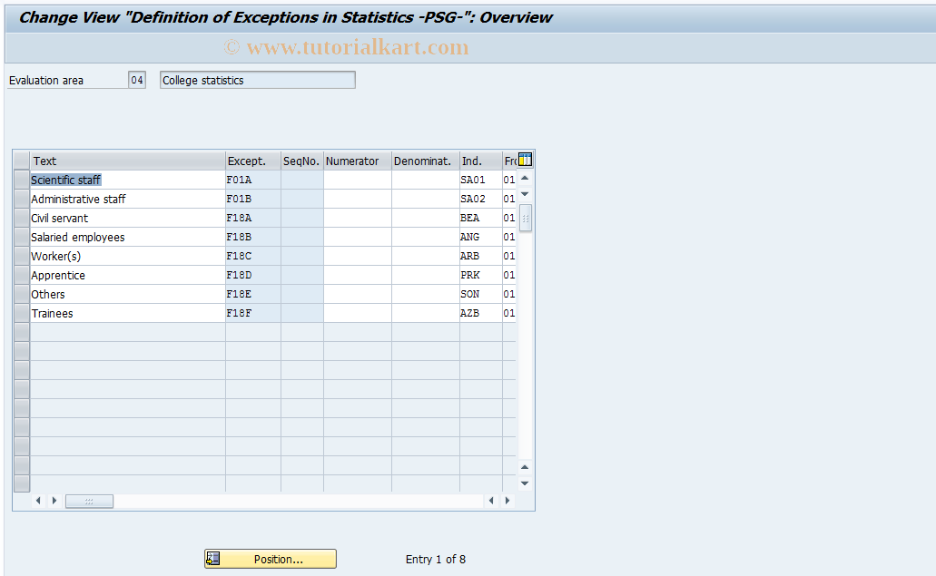 SAP TCode S_AHR_61005603 - IMG Activity: OHADT5D7V1