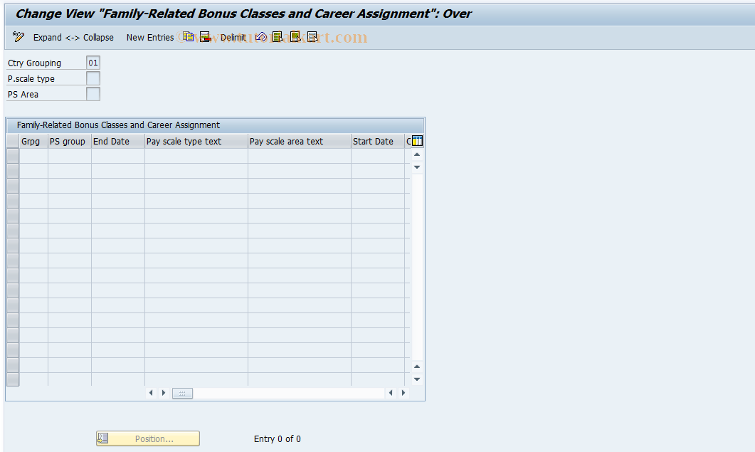 SAP TCode S_AHR_61005637 - IMG Activity: OHADT5D5L03