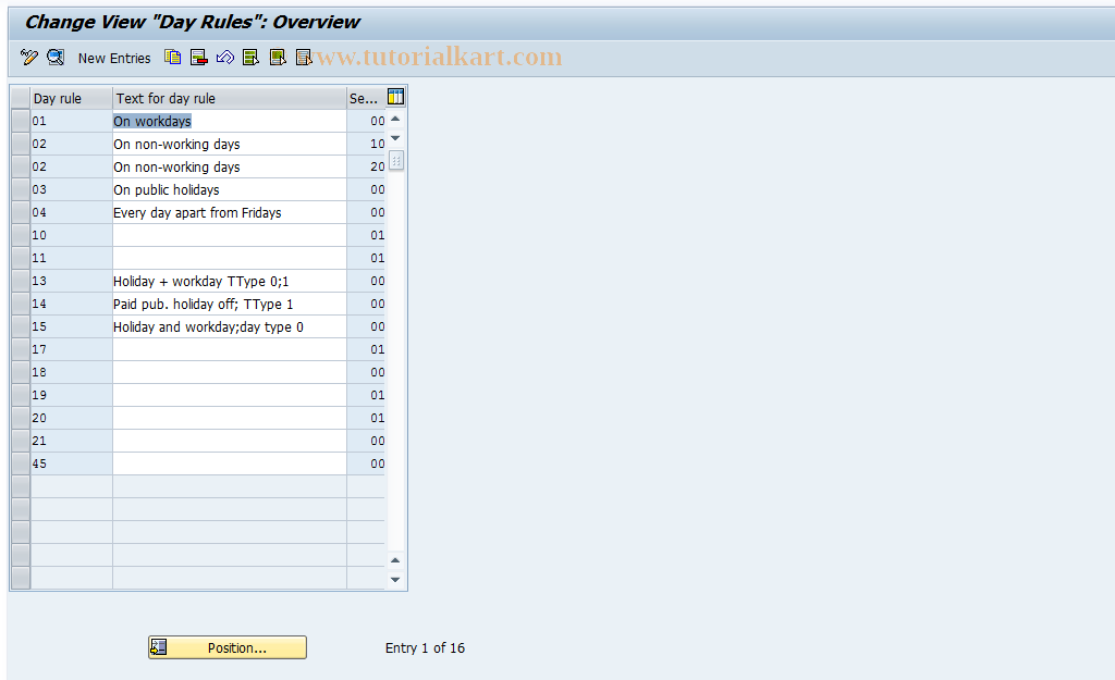 SAP TCode S_AHR_61005638 - IMG-Aktivität: OHAVAB004