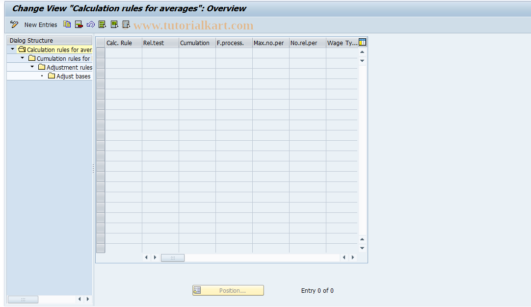 SAP TCode S_AHR_61005645 - IMG-Aktivität: OHAVAV511C