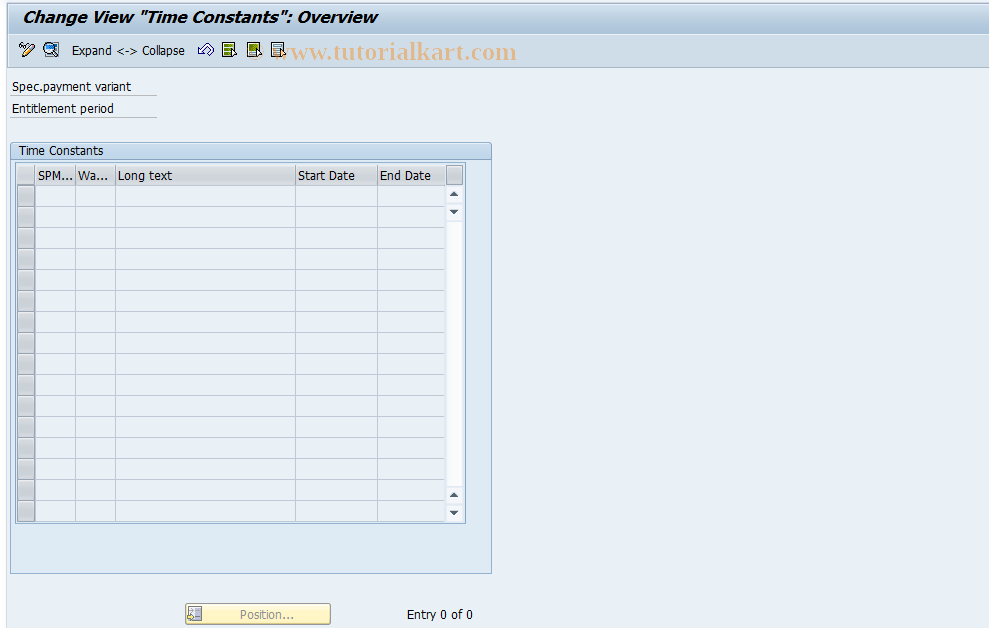 SAP TCode S_AHR_61005648 - IMG activity: OHAESZ040