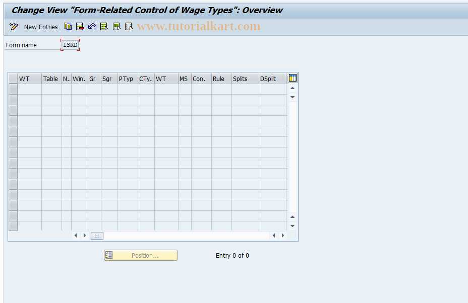 SAP TCode S_AHR_61005692 - IMG Activity: OHADOE200