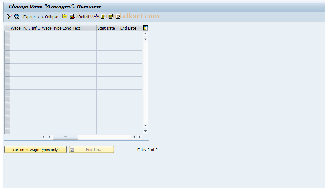 SAP TCode S_AHR_61005698 - IMG-Aktivität: OHAVAVBAS