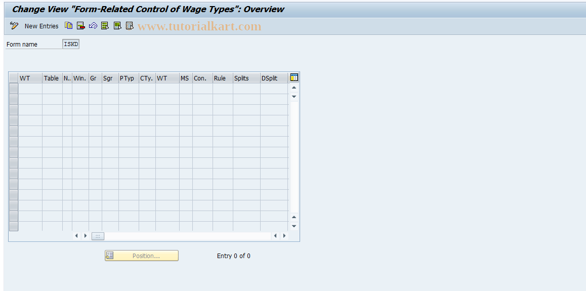 SAP TCode S_AHR_61005702 - IMG Activity: OHADOEZ100