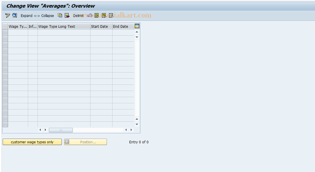 SAP TCode S_AHR_61005726 - IMG-Aktivität: OHAVSTST1