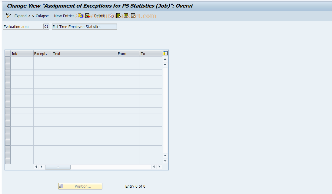 SAP TCode S_AHR_61005732 - IMG Activity: OHADT5D7Z01