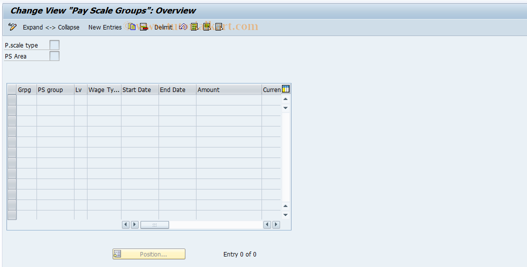 SAP TCode S_AHR_61005785 - IMG-Aktivität: OHAVBW005