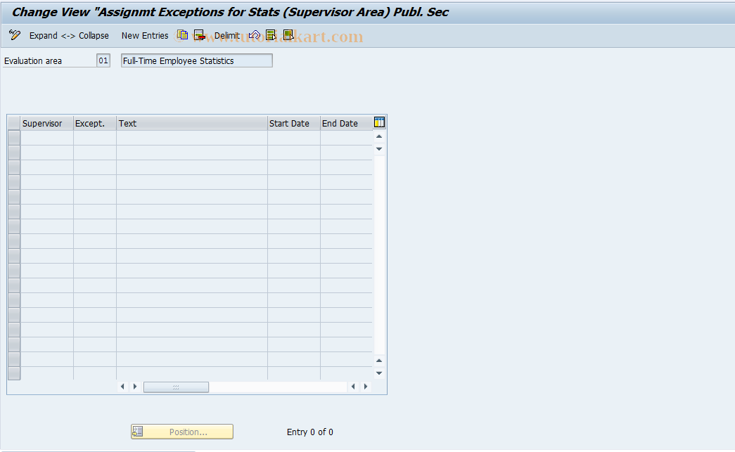 SAP TCode S_AHR_61005795 - IMG Activity: OHADT5D8L01