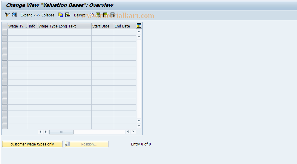 SAP TCode S_AHR_61005806 - IMG-Aktivität: OHAVBW019