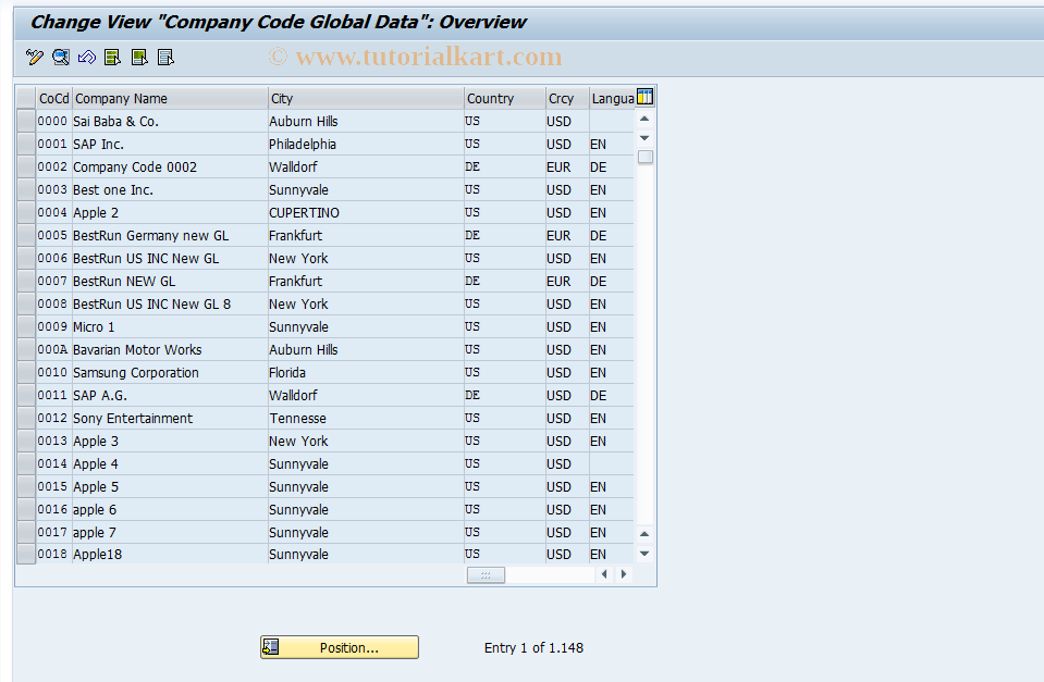 SAP TCode S_AHR_61005813 - IMG-Aktivität: OHAVACCD