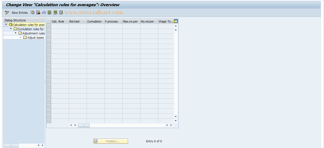 SAP TCode S_AHR_61005816 - IMG-Aktivität: OHAVAV001