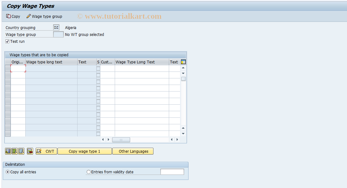 SAP TCode S_AHR_61005840 - IMG Activity: OHADOE142