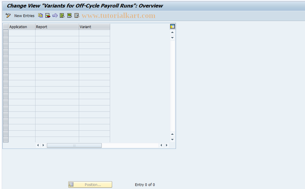 SAP TCode S_AHR_61005849 - IMG-Aktivität: OHALOC020