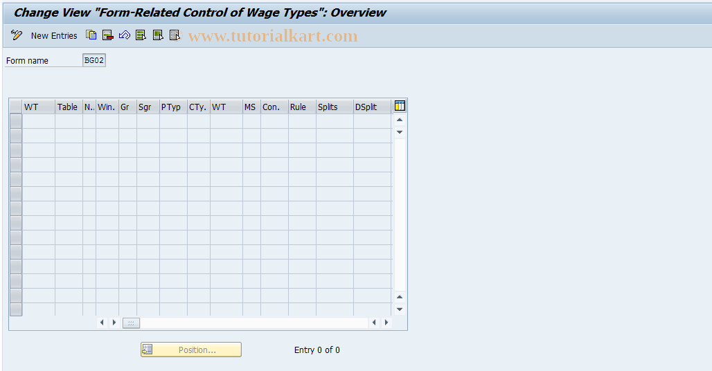 SAP TCode S_AHR_61005874 - IMG Activity: OHADEHF32