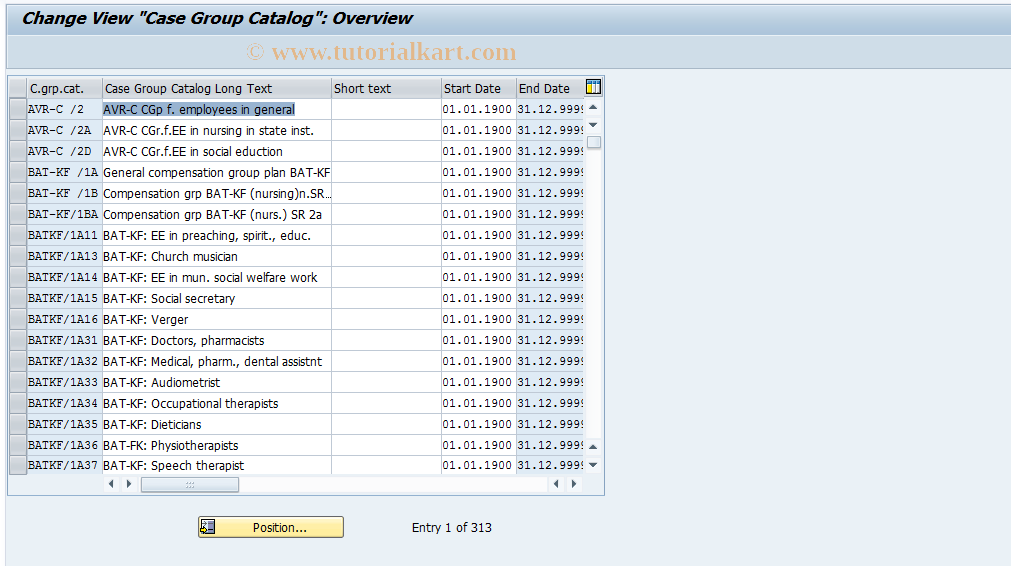 SAP TCode S_AHR_61005886 - IMG Activity: OHADT5D5K