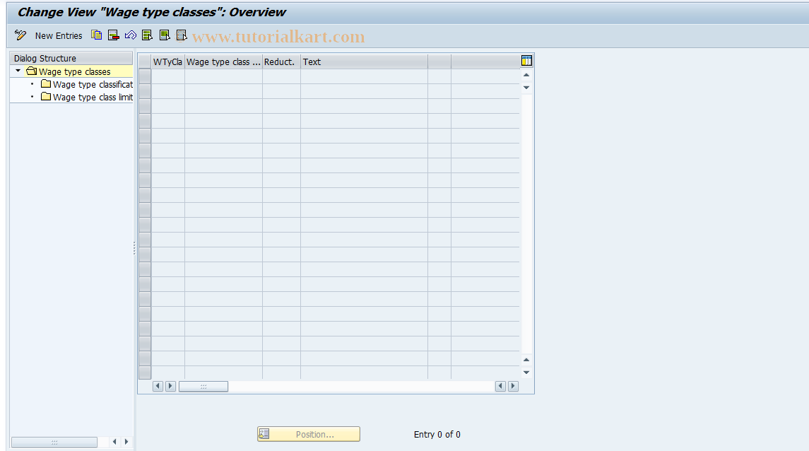 SAP TCode S_AHR_61005892 - IMG-Aktivität: OHALDD023