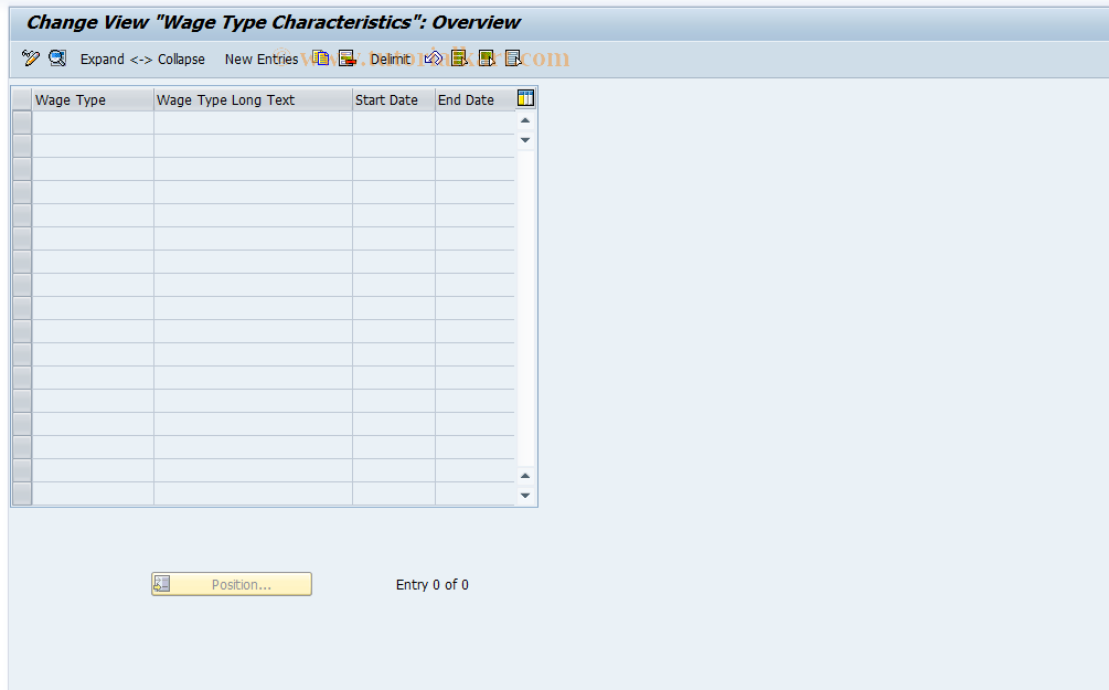 SAP TCode S_AHR_61005899 - IMG Activity: OHADOEKRZ