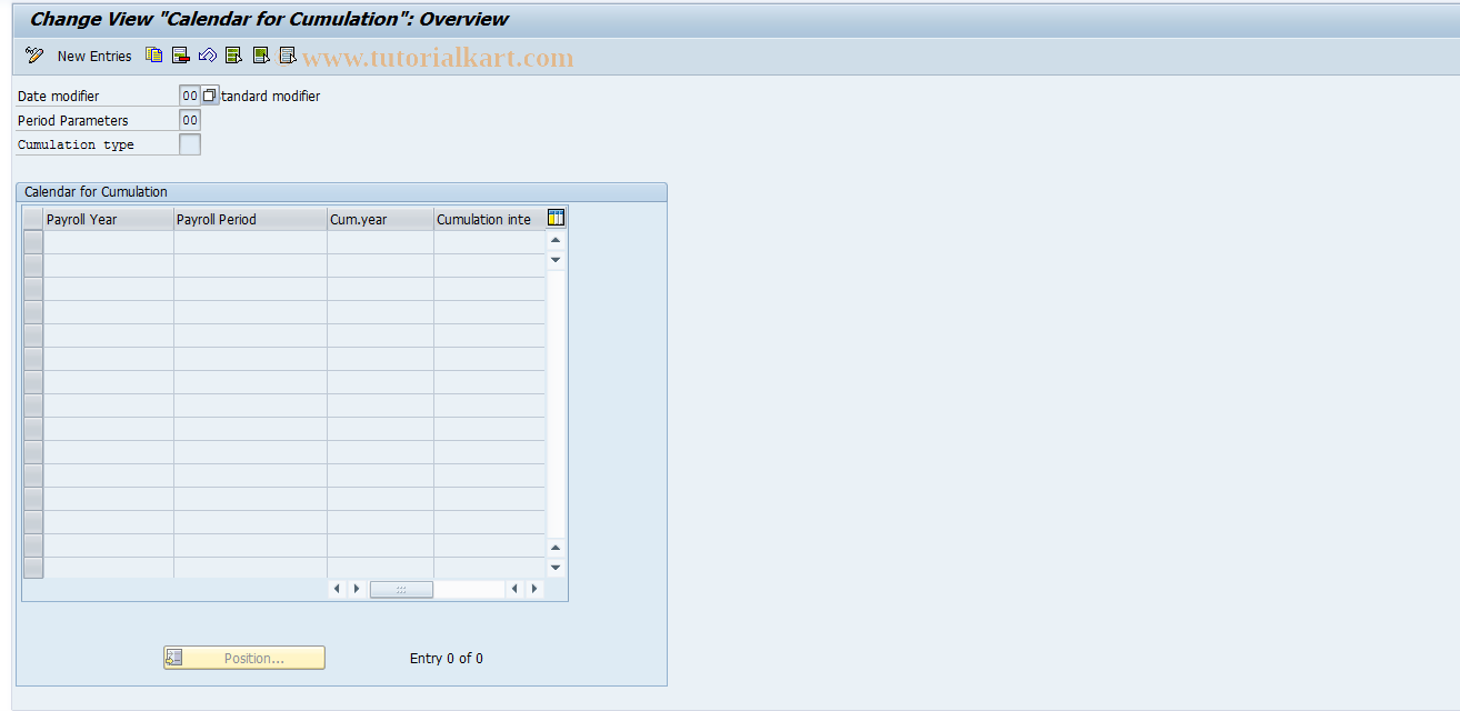 SAP TCode S_AHR_61005900 - IMG-Aktivität: OHALCU010