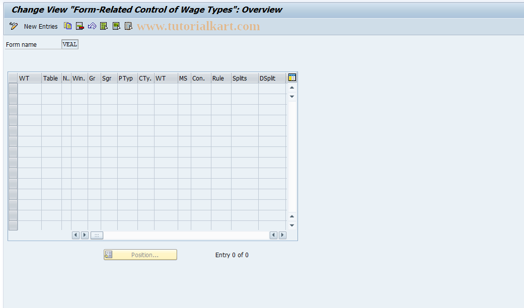 SAP TCode S_AHR_61005919 - IMG Activity: OHADEHC11